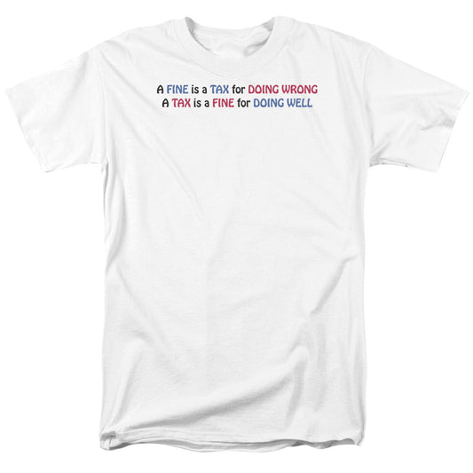 Fine Tax - Short Sleeve Adult 18 - 1 - White T-shirt