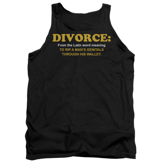 Divorce - Adult Tank - Black