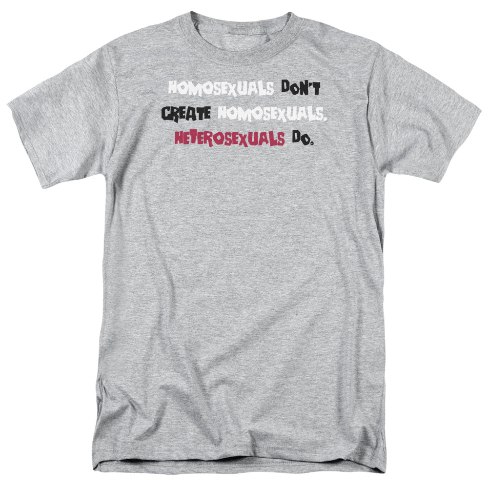 Homosexuals - Short Sleeve Adult 18 - 1 - Athletic Heather T-shirt