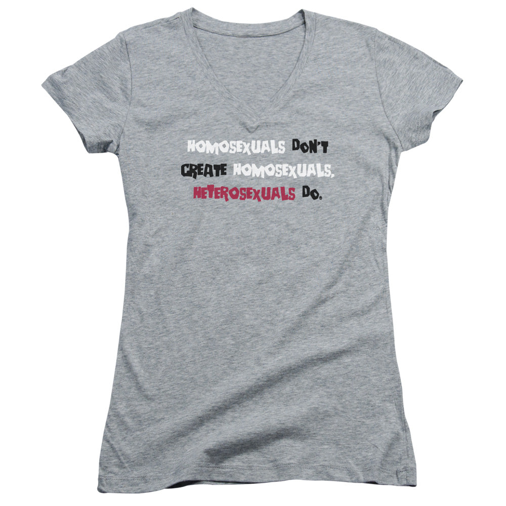 Homosexuals - Junior V-neck - Athletic Heather