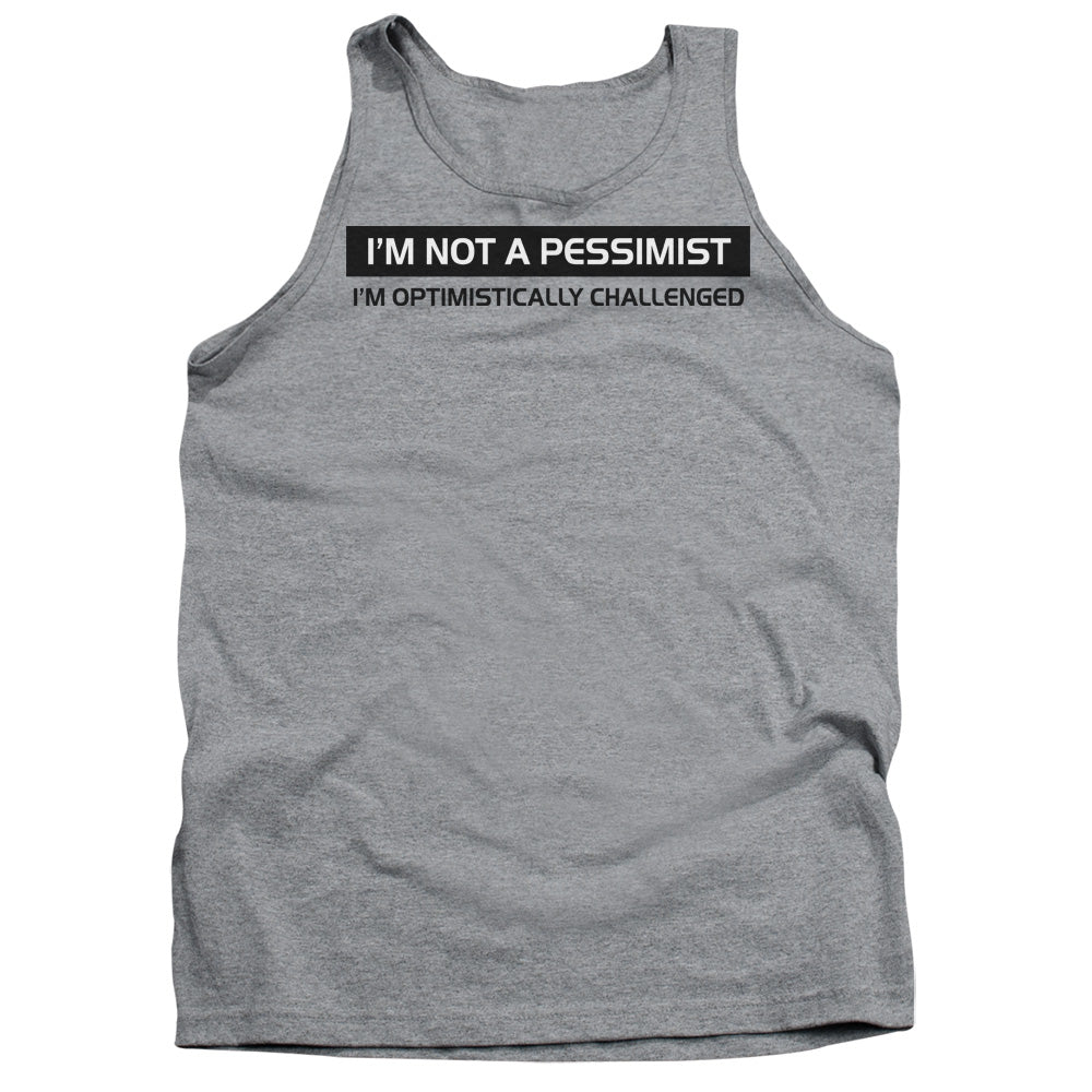 Not A Pessimist - Adult Tank - Athletic Heather