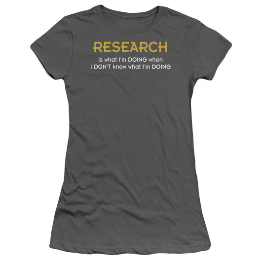 Research - Short Sleeve Junior Sheer - Charcoal T-shirt