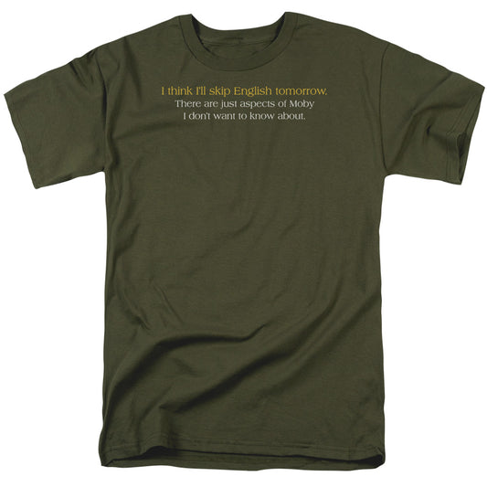Skip English - Short Sleeve Adult 18 - 1 - Military Green T-shirt