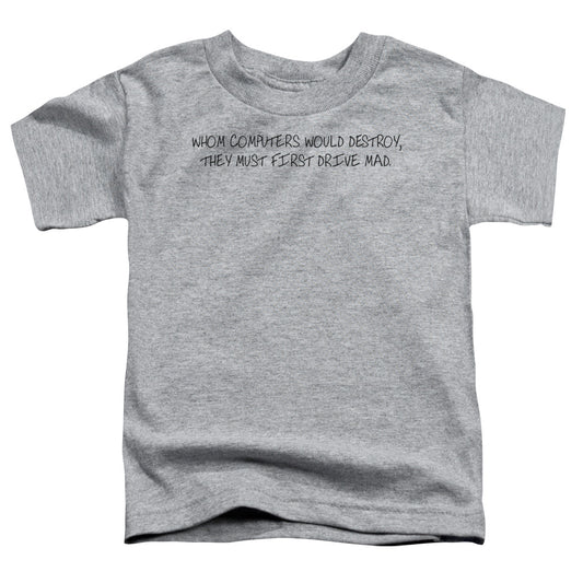 FIRST DRIVE MAD -   TODDLER TEE - ATHLETIC HEATHER - T-Shirt