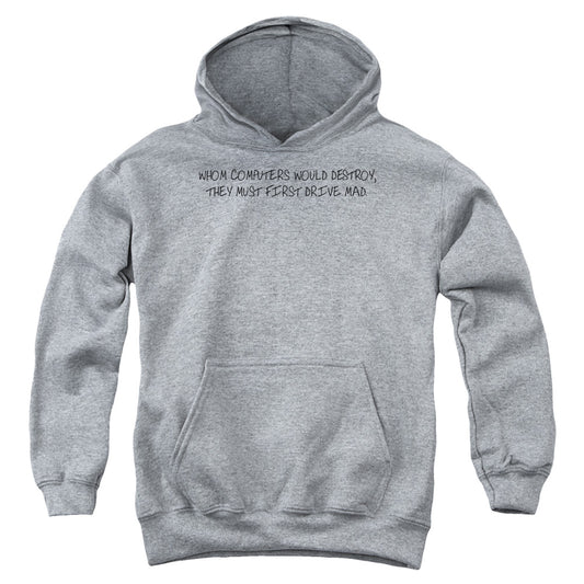First Drive Mad - Youth Pull-over Hoodie - Heather