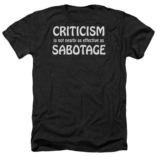 Criticism Sabotage - Adult Heather-black