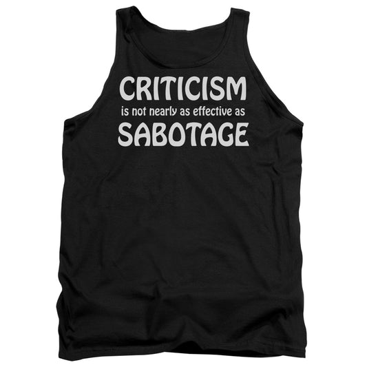 Criticism Sabotage - Adult Tank - Black