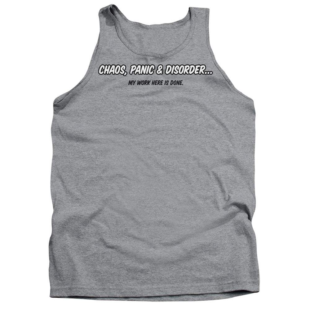 Chaos  Panic  Disorder - Adult Tank - Athletic Heather
