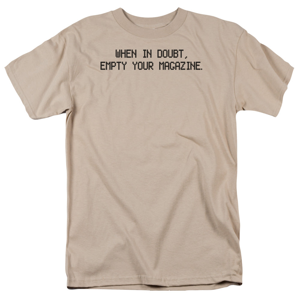 Empty Your Magazine - Short Sleeve Adult 18 - 1 - Sand T-shirt