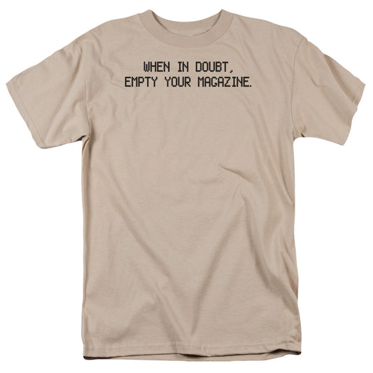 Empty Your Magazine - Short Sleeve Adult 18 - 1 - Sand T-shirt