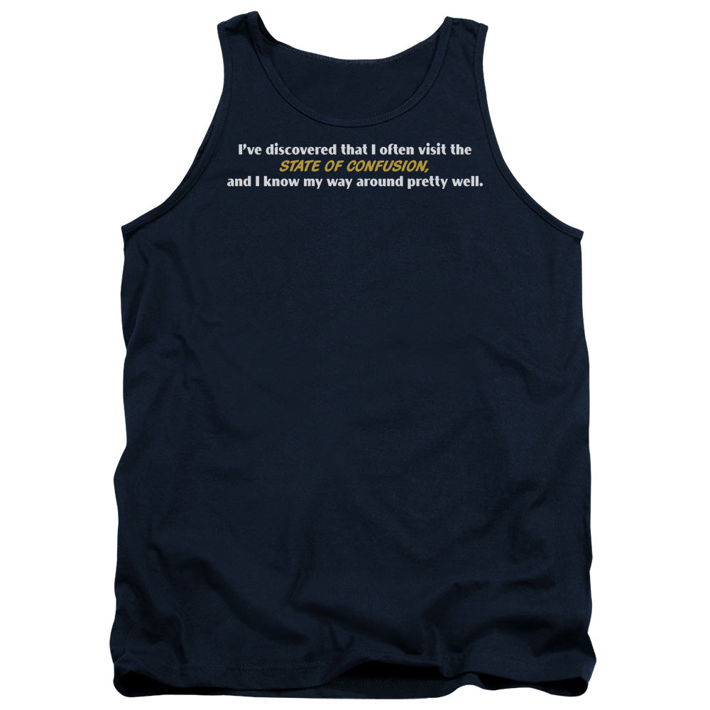State Of Confusion - Adult Tank - Navy