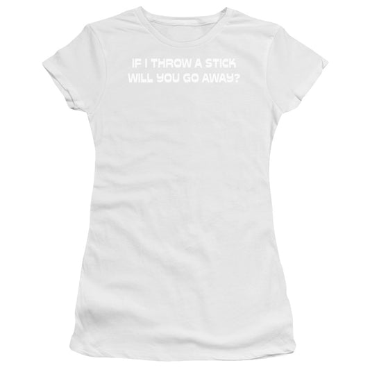 Throw A Stick - Short Sleeve Junior Sheer - Royal Blue T-shirt