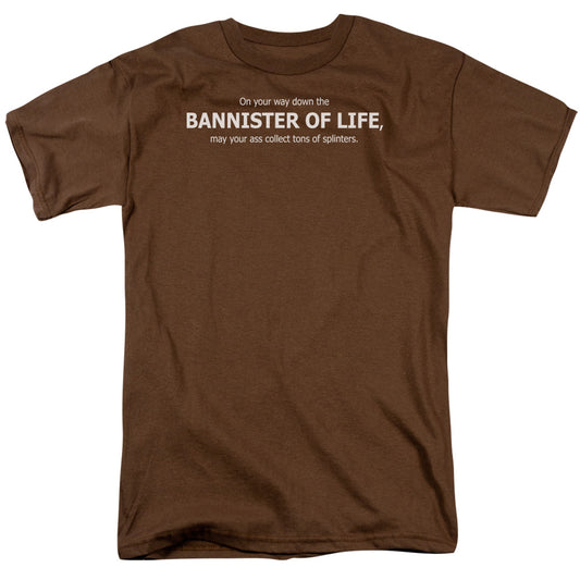 Banister Of Life - Short Sleeve Adult 18 - 1 - Coffee T-shirt