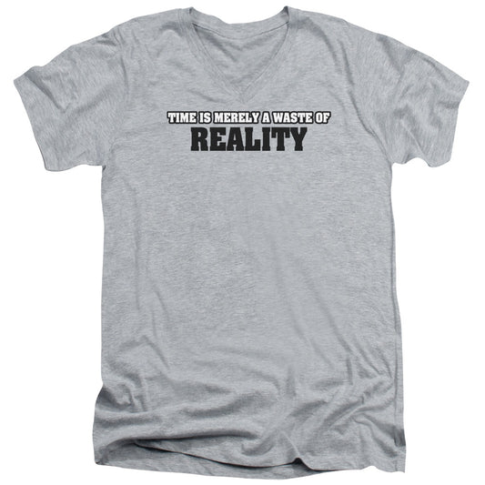Reality - Short Sleeve Adult V-neck - Athletic Heather T-shirt