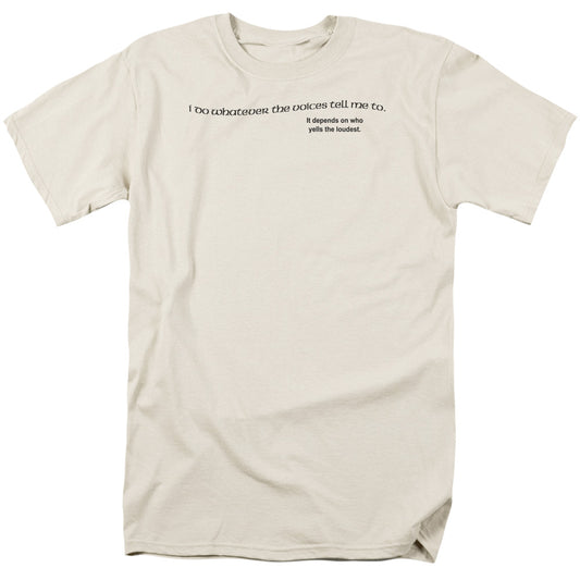 Voices Tell Me - Short Sleeve Adult 18 - 1 - Cream T-shirt