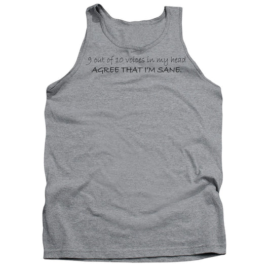 9 Out Of 10 Voices - Adult Tank - Athletic Heather