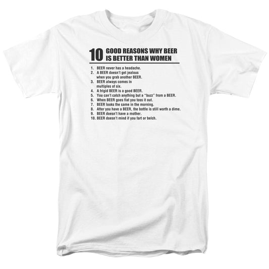 Beer Better Than Women - Short Sleeve Adult 18 - 1 - White T-shirt