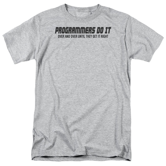Programmers Do It - Short Sleeve Adult 18 - 1 - Athletic Heather T-shirt