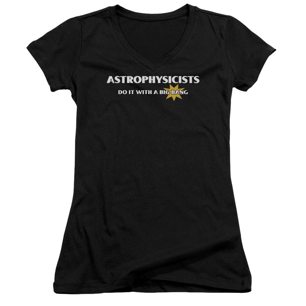Astrophysicists Do It - Junior V-neck - Black