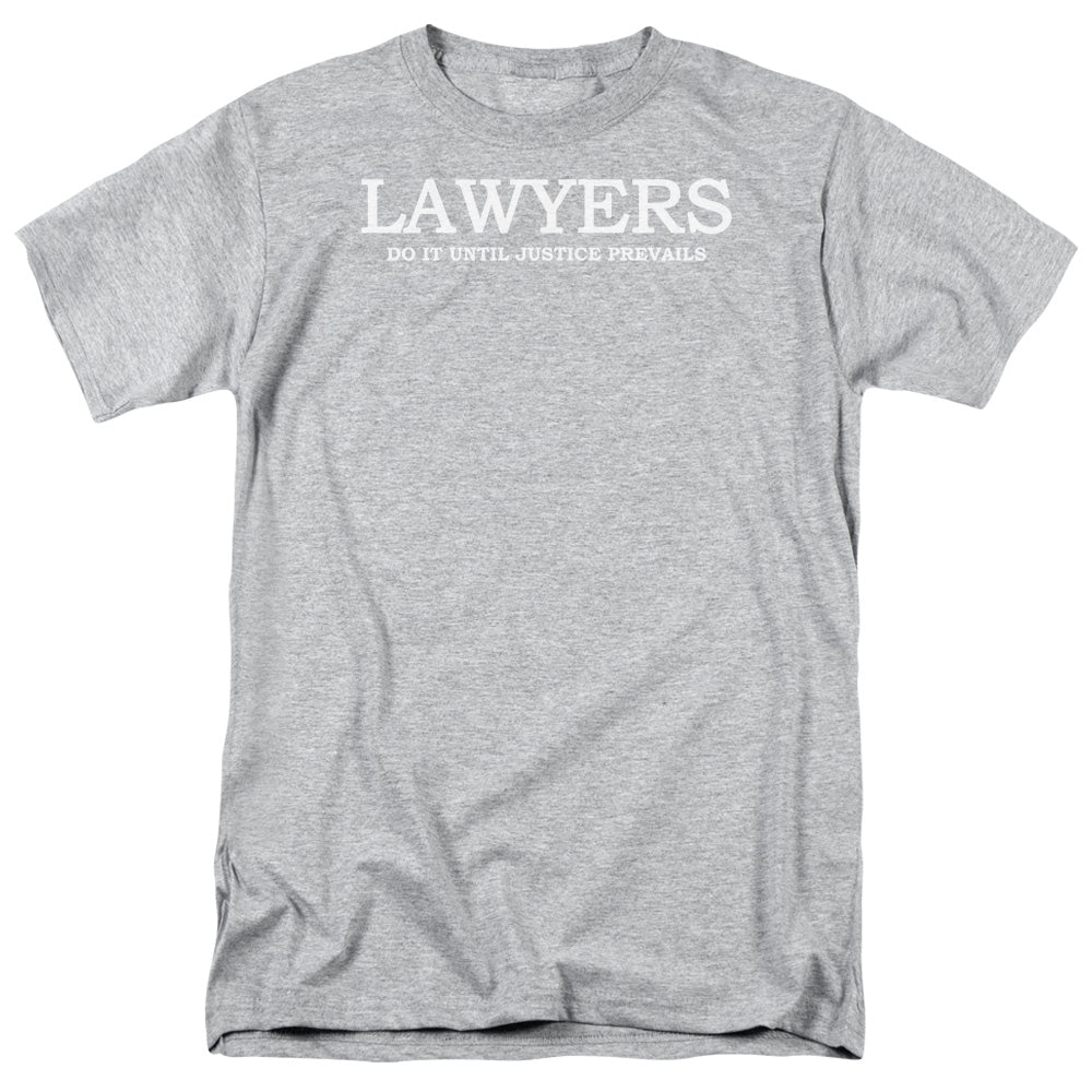 Lawyers Do It Justice - Short Sleeve Adult 18 - 1 - Athletic Heather T-shirt