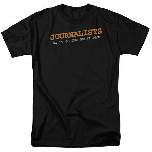 Journalists Do It - Short Sleeve Adult 18 - 1 - Black T-shirt