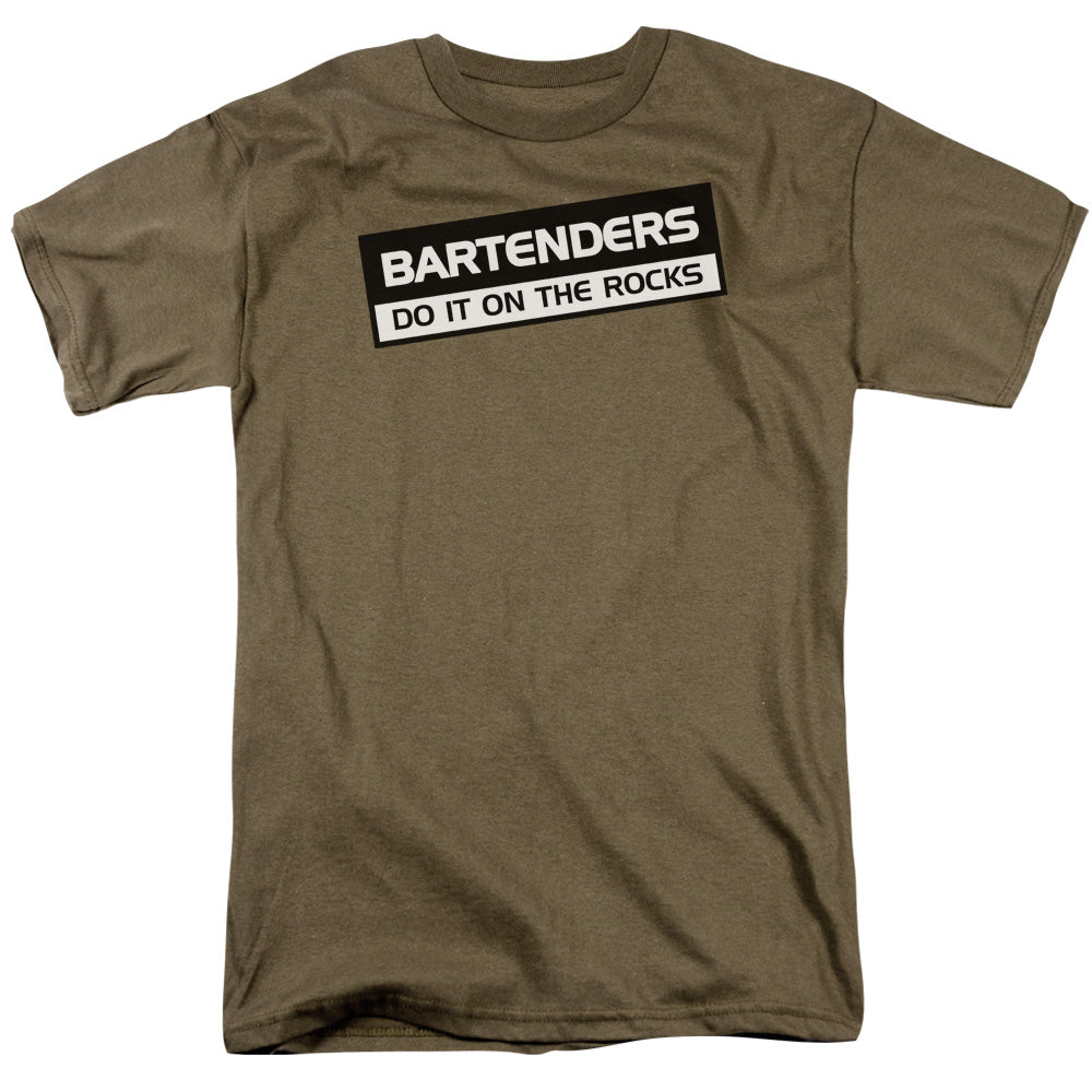 Bartenders Do It Rocks - Short Sleeve Adult 18 - 1 - Safari Green T-shirt