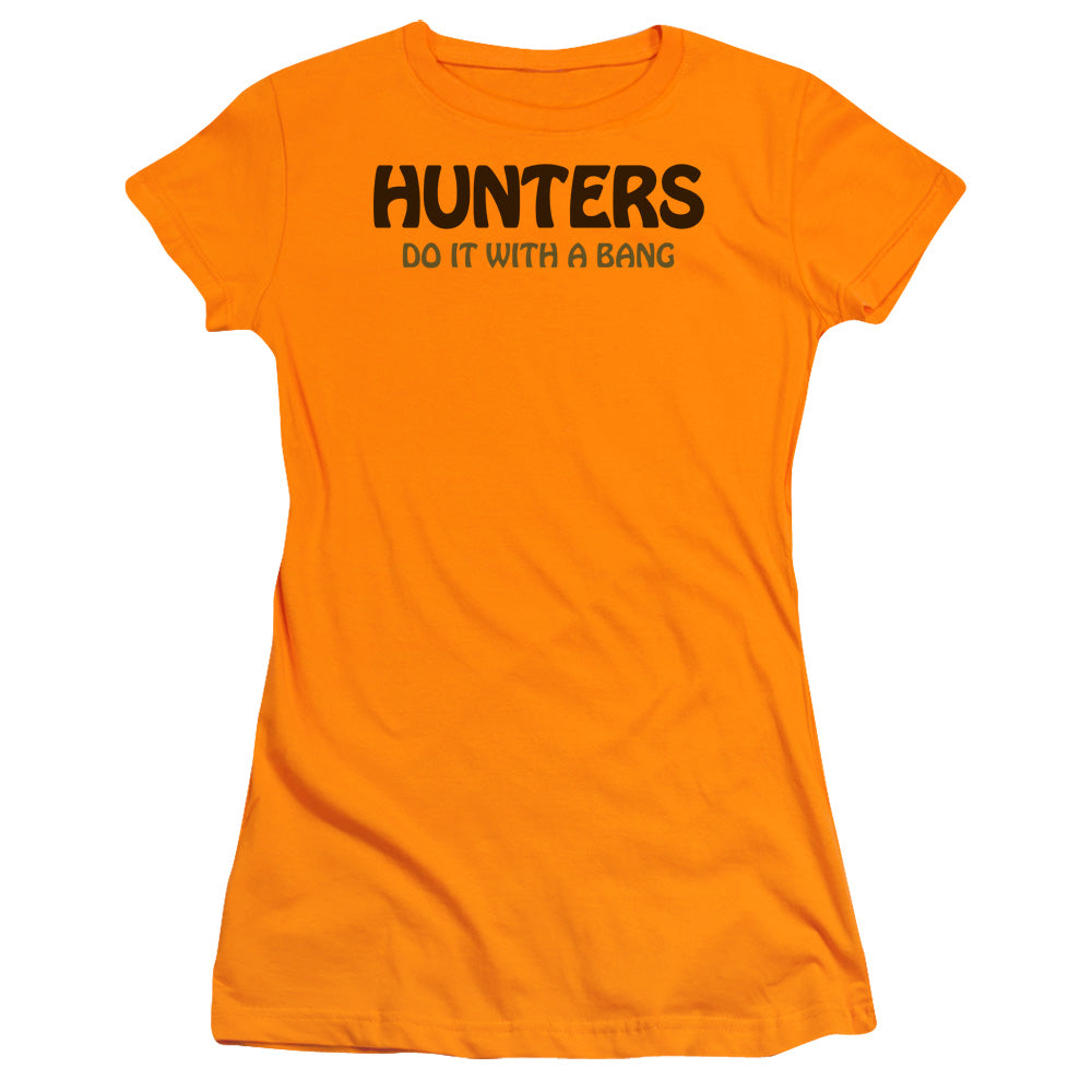Hunters Do It - Short Sleeve Junior Sheer - Orange T-shirt