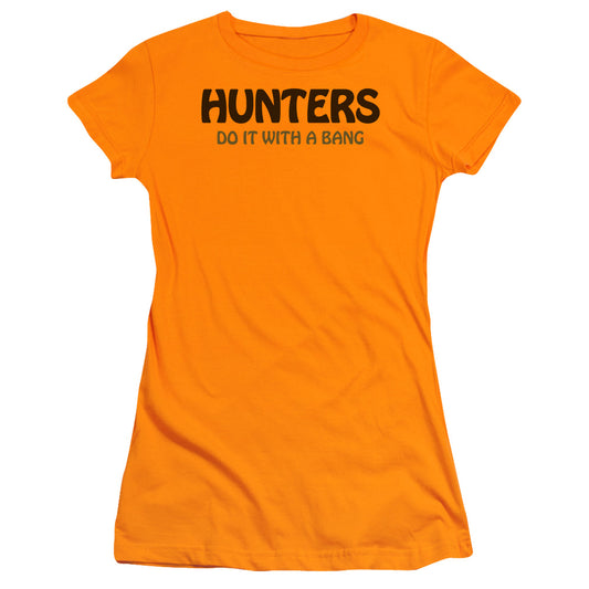 Hunters Do It - Short Sleeve Junior Sheer - Orange T-shirt
