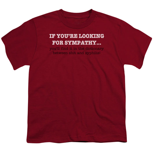 Looking For Sympathy - Short Sleeve Youth 18 - 1 - Cardinal T-shirt