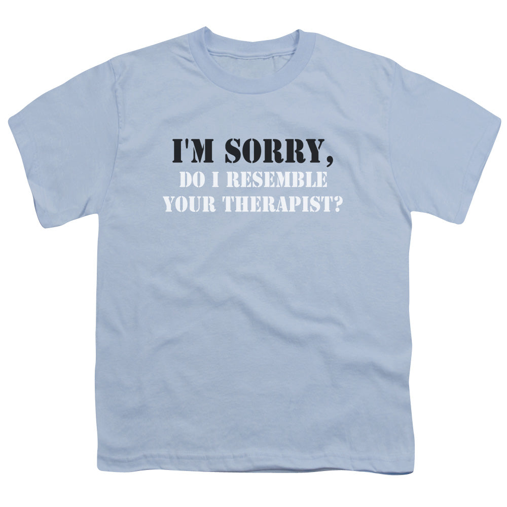 Resemble Your Therapist - Short Sleeve Youth 18 - 1 - Light Blue T-shirt