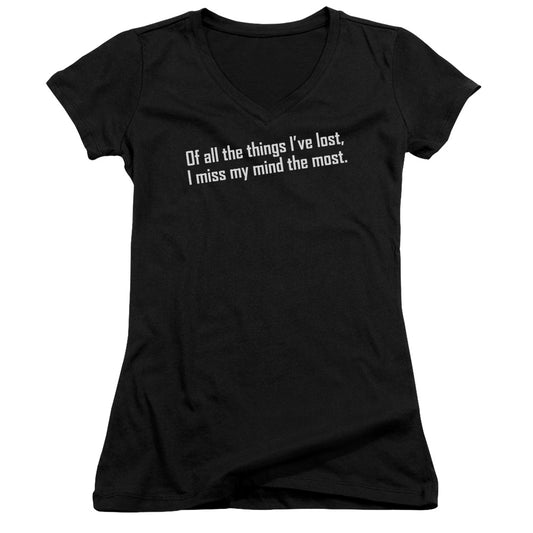 Things Ive Lost - Junior V-neck - Black