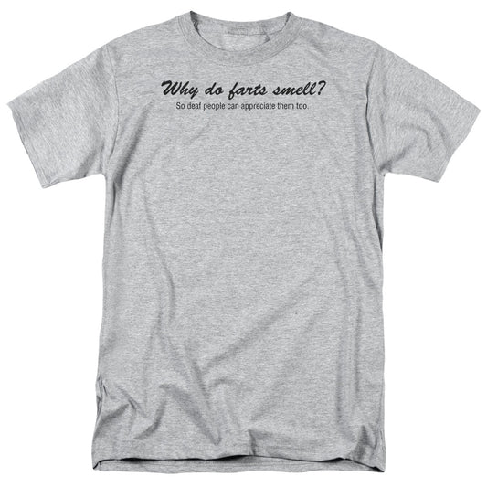 Why Do Farts Smell - Short Sleeve Adult 18 - 1 - Athletic Heather T-shirt