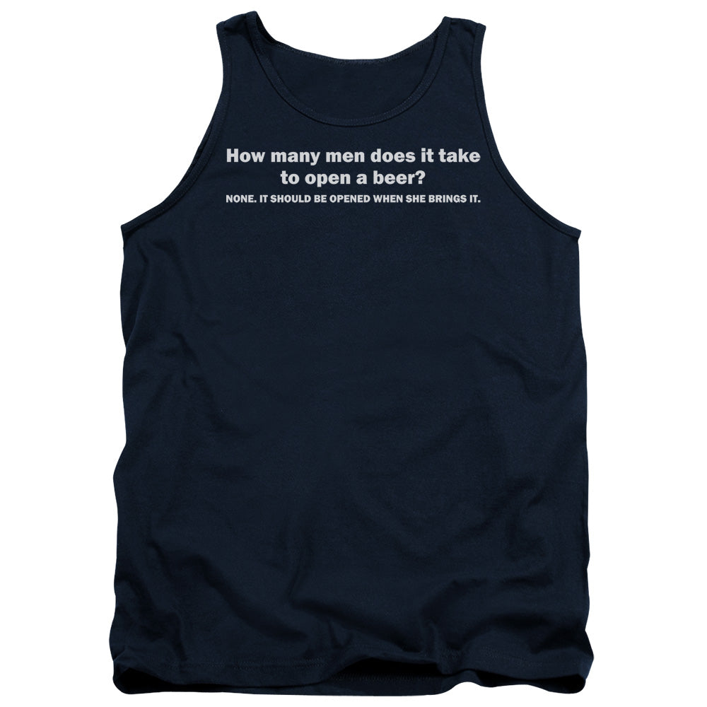 Open A Beer - Adult Tank - Navy