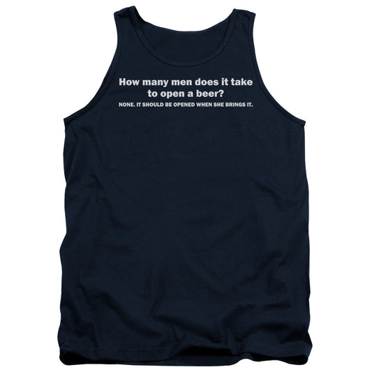 Open A Beer - Adult Tank - Navy