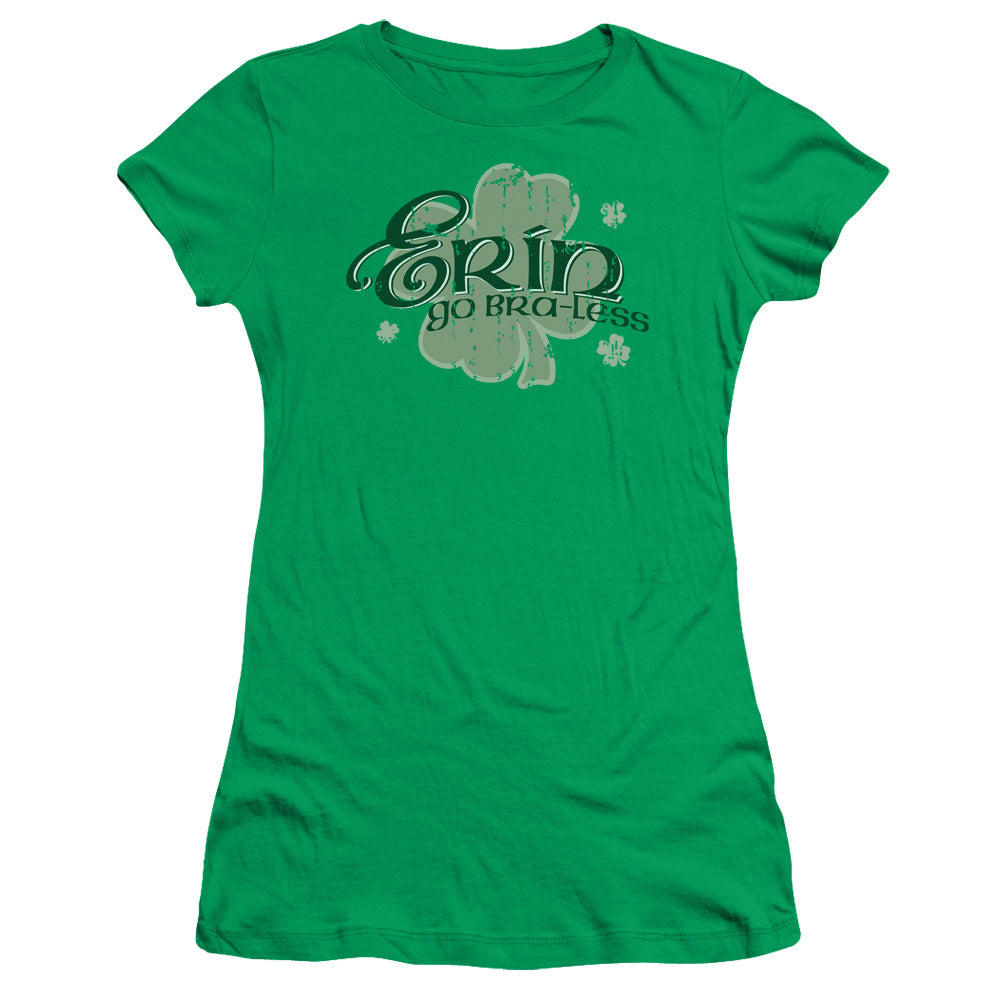 Erin Go Braless - Short Sleeve Junior Sheer - Kelly Green T-shirt