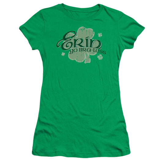 Erin Go Braless - Short Sleeve Junior Sheer - Kelly Green T-shirt