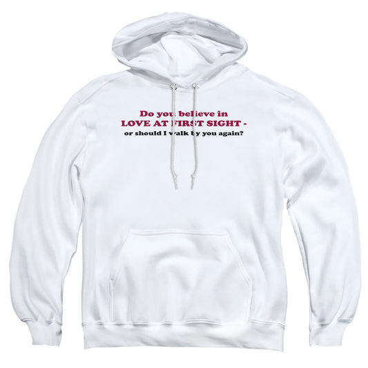 Love At First Sight - Adult Pull-over Hoodie - White