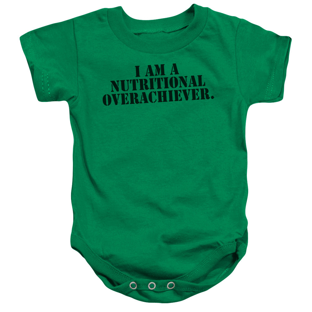 Nutritional Overachiever-infant Snapsuit - Kelly Green