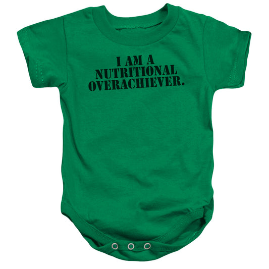 Nutritional Overachiever-infant Snapsuit - Kelly Green