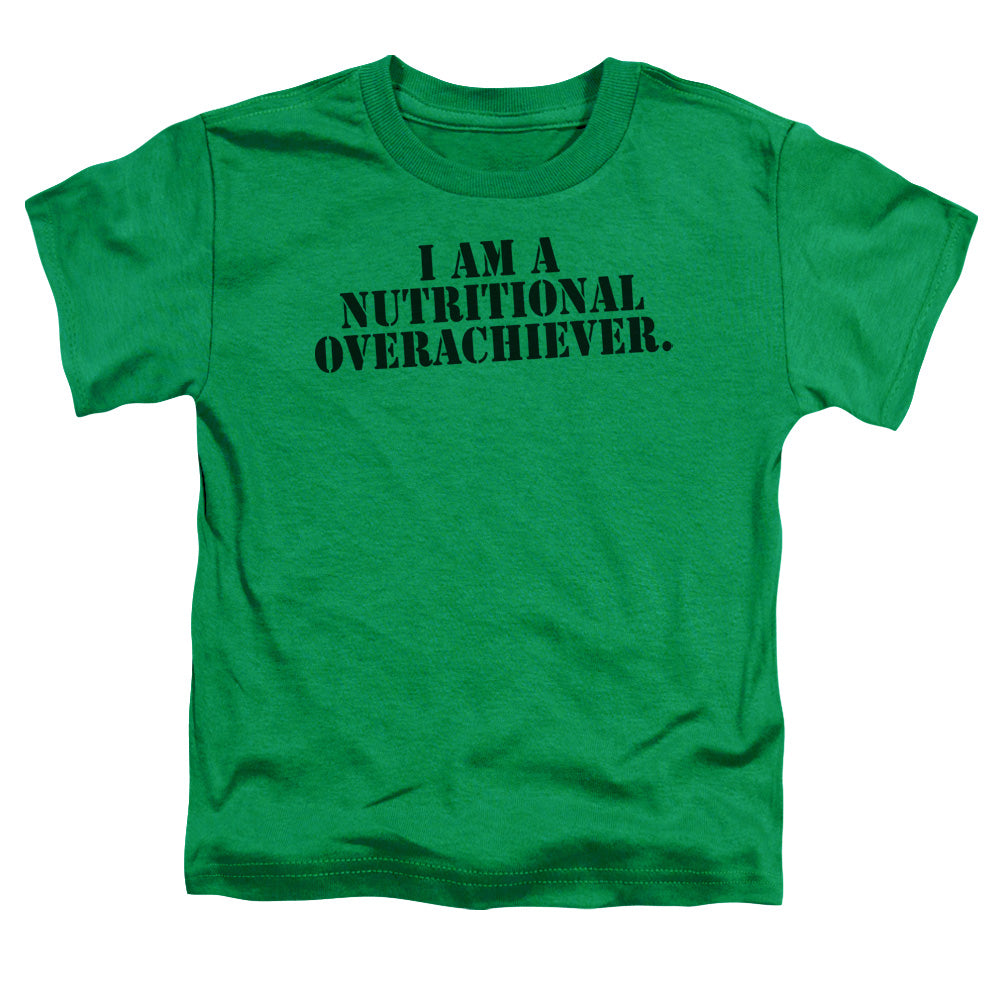 Nutritional Overachiever - Short Sleeve Toddler Tee - Kelly Green T-shirt