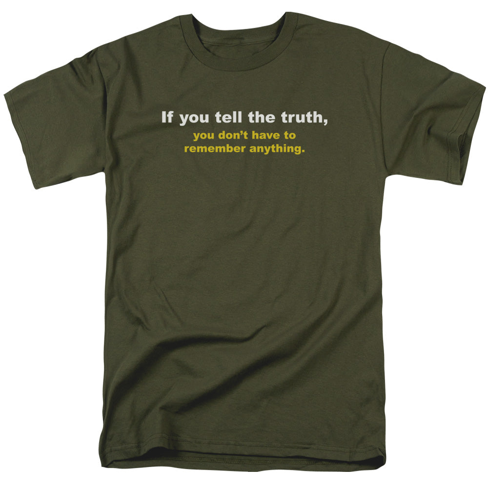 Remember Anything - Short Sleeve Adult 18 - 1 - Military Green T-shirt