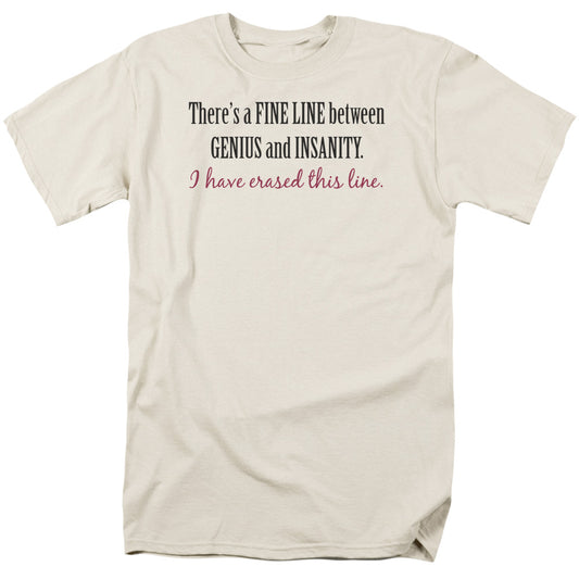 Genius And Insanity - Short Sleeve Adult 18 - 1 - Cream T-shirt