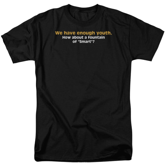 Fountain Of Smart - Short Sleeve Adult 18 - 1 - Black T-shirt