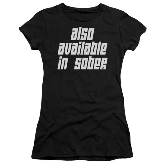 Also Available In Sober - Short Sleeve Junior Sheer - Black T-shirt