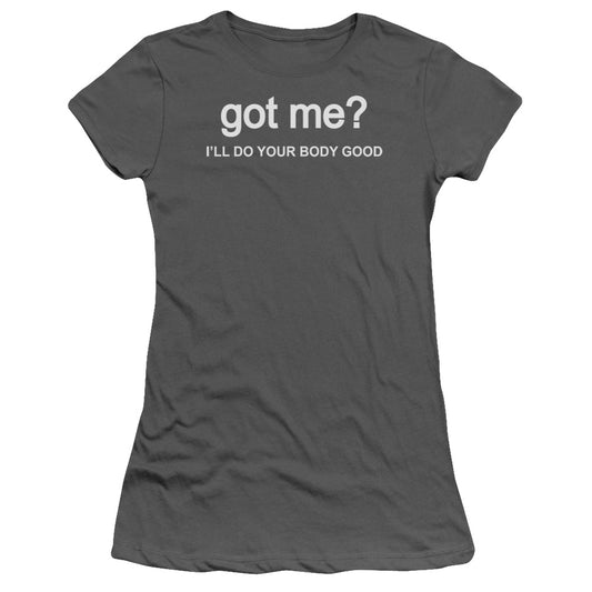 Got Me - Short Sleeve Junior Sheer - Charcoal T-shirt