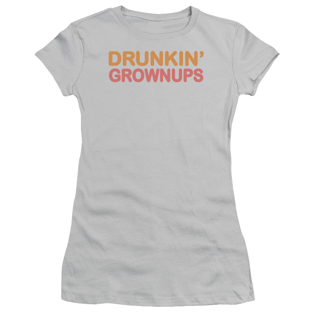 Drukin Grownups - Short Sleeve Junior Sheer - Silver T-shirt