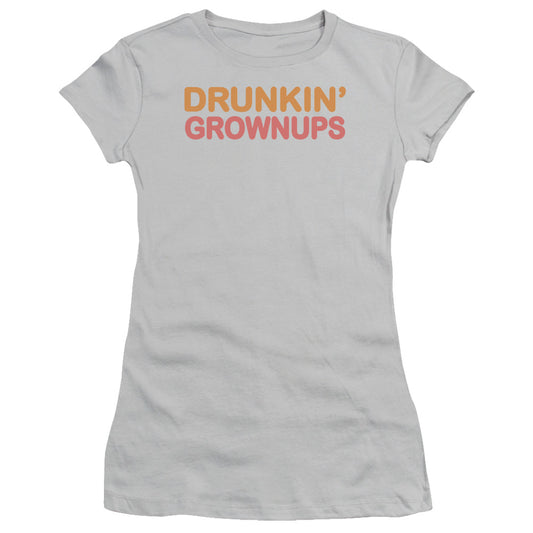 Drukin Grownups - Short Sleeve Junior Sheer - Silver T-shirt