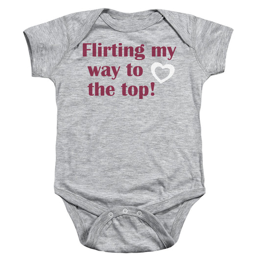 Flirting - Infant Snapsuit - Athletic Heather - Sm