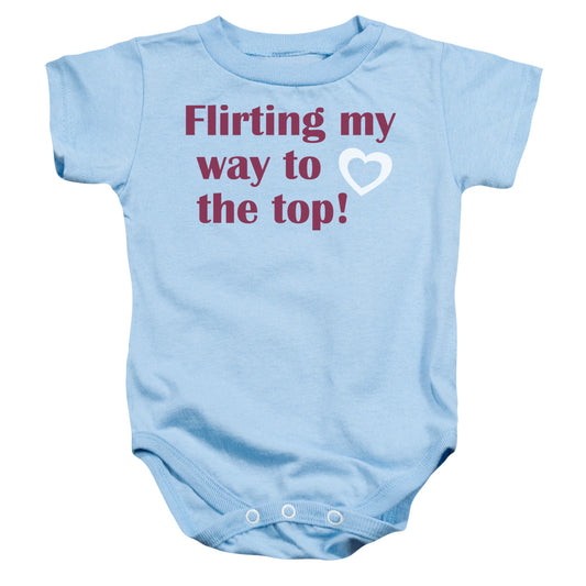 Flirting - Infant Snapsuit - Light Blue