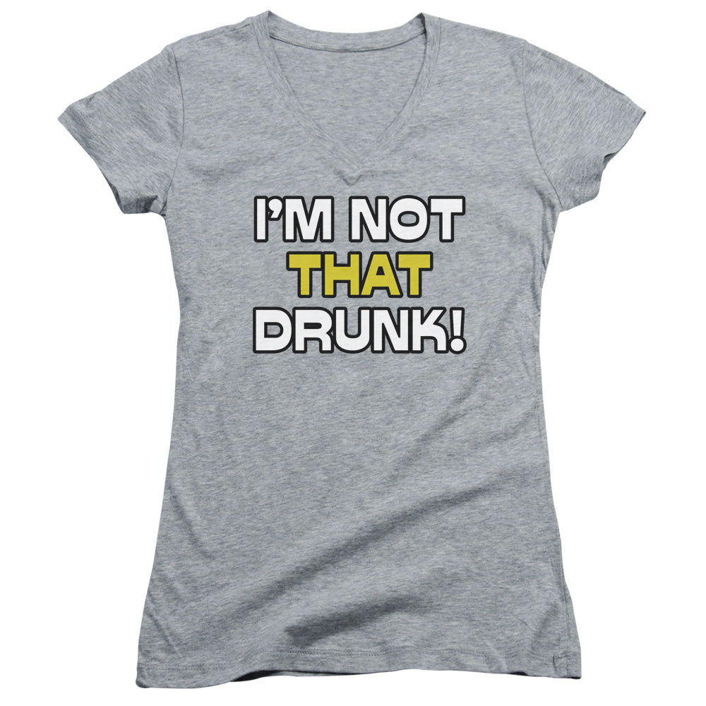 Not That Drunk - Junior V-neck - Athletic Heather